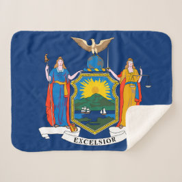New York Statlig flagga Print Patriotic