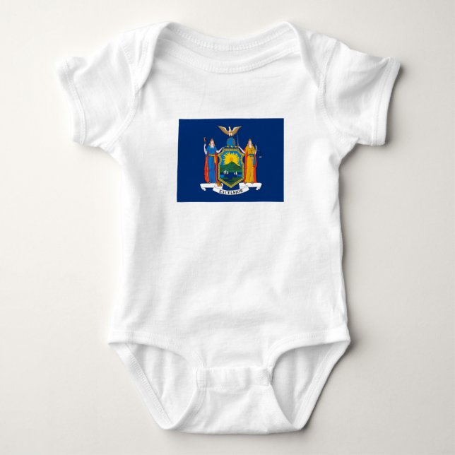 New York Statlig flagga T Shirt (Framsida)
