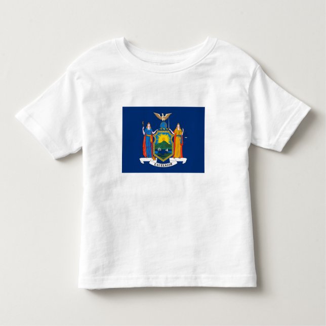 New York Statlig flagga T Shirt (Framsida)