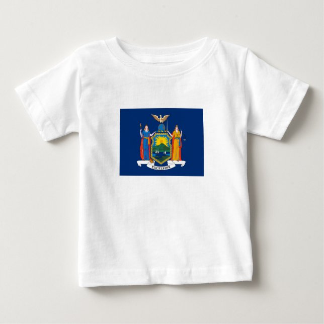 New York Statlig flagga T Shirt (Framsida)
