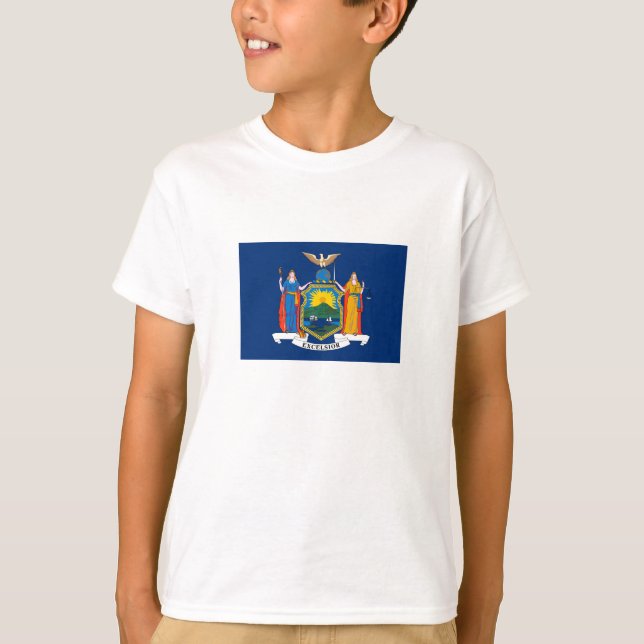 New York Statlig flagga T Shirt (Framsida)