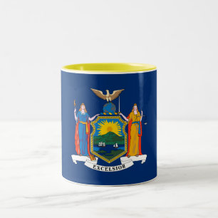 New York Statlig flagga Två-Tonad Mugg