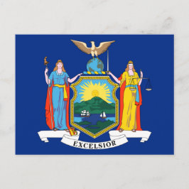 New York Statlig flagga Vykort