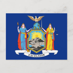 New York Statlig flagga Vykort