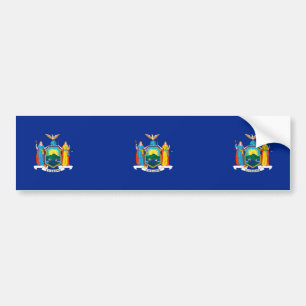 New York statlig flaggadesign Bildekal