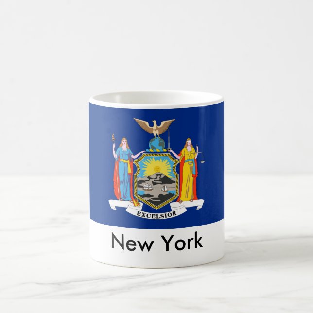 New York statlig flaggamugg Kaffemugg (Center)