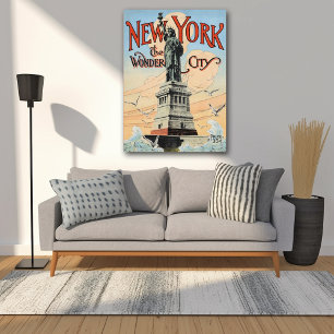 New York Statue of Libery Vintage affisch