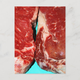 New York Steak Raw Vykort