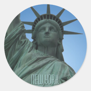 New York Stickers NYC Frihetsgudinnan Stickers Runt Klistermärke