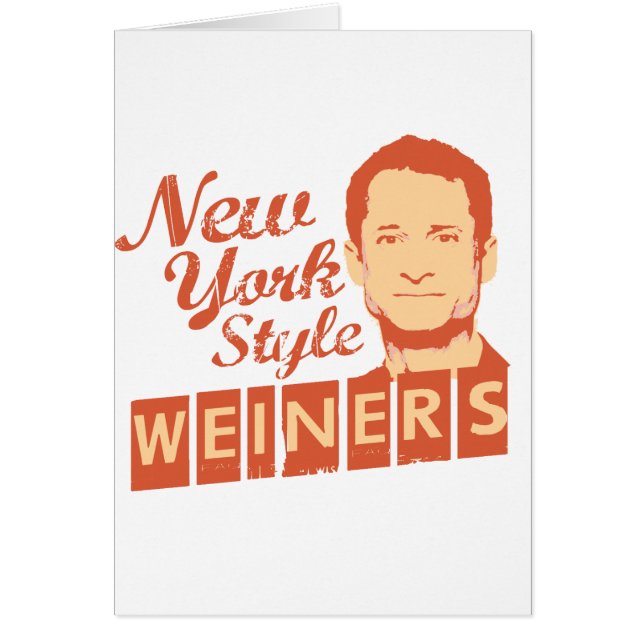 New York stil Weiners Hälsningskort (Framsidan)