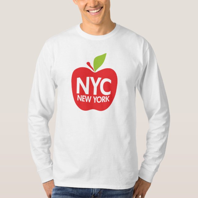 New York stora Apple Tee Shirt (Framsida)