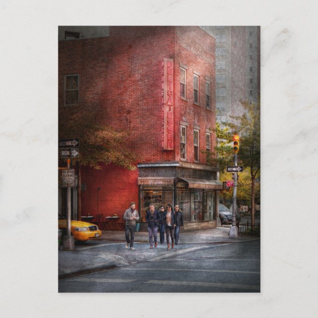 New York - Store - Den gamla delikatessen Vykort (Framsida)