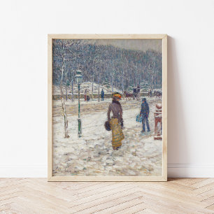 New York Street Childe Hassam Poster