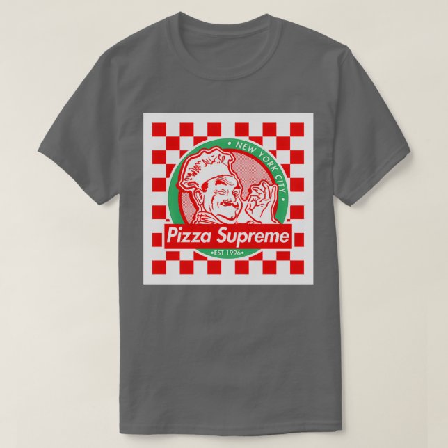 New York Styled Pizza Box T Shirt (Design framsida)