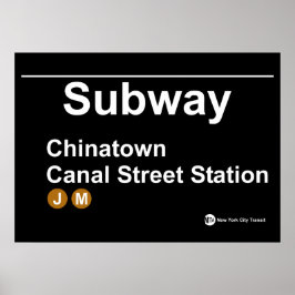 New York Subway Station Poster