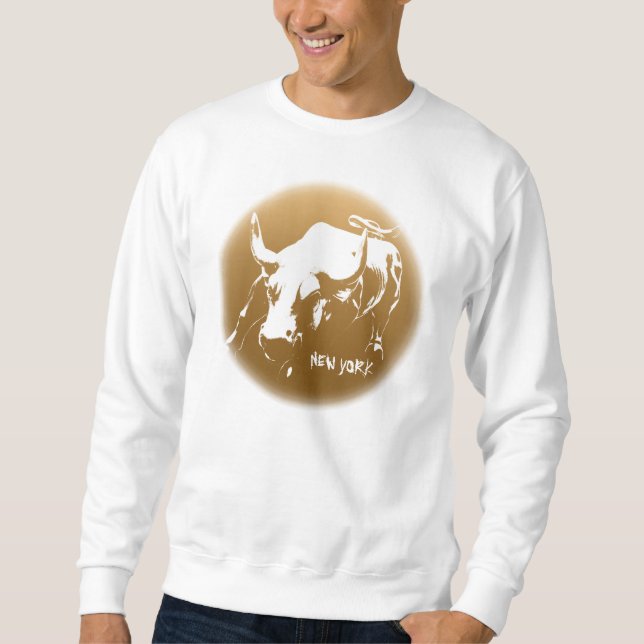 New York Sweatshirt NYC Bull Souvenir Shirt (Framsida)