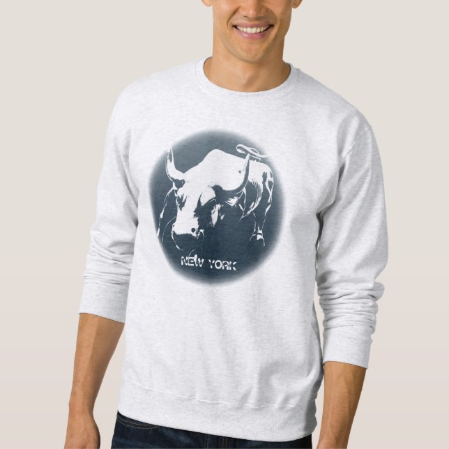 New York Sweatshirt NYC Bull Souvenir Shirt (Framsida)