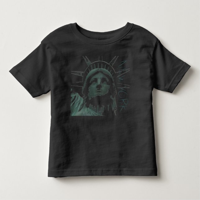 New York T-shirt Baby Frihetsgudinnan Baby Shirt (Framsida)