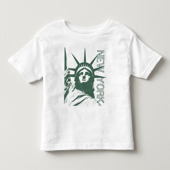 New York T-shirt Baby Frihetsgudinnan Baby Shirt (Framsida)