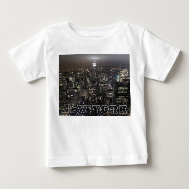 New York T-Shirt Baby New York Souvenir T-Shirts (Framsida)