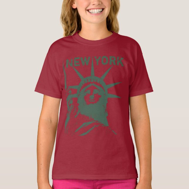 New York T-Shirt Frihetsgudinnan Organic (Framsida)