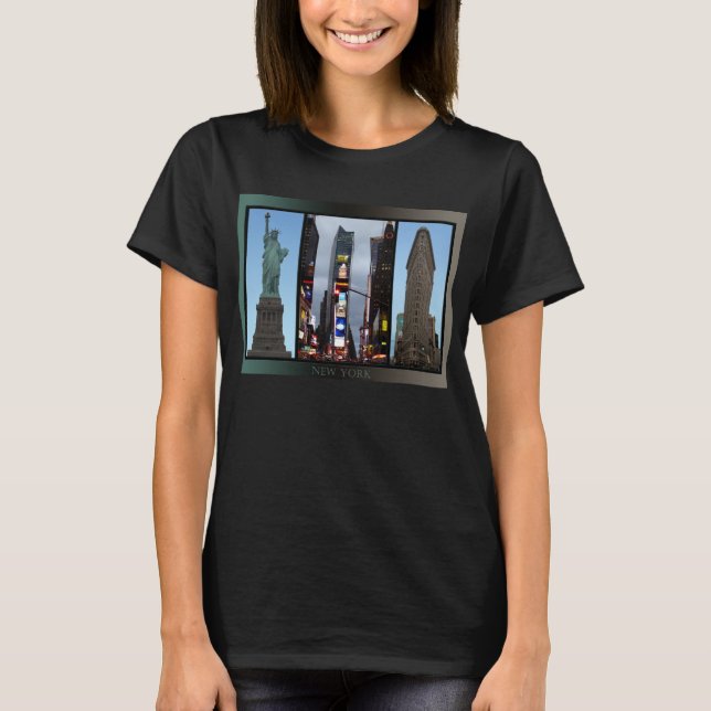 New York T-Shirt Women's New York Organic Shirt (Framsida)