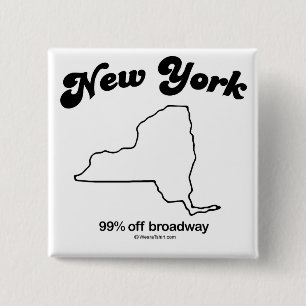 NEW YORK - T-tröja och Gea "NEW YORK för STATLIG Knapp