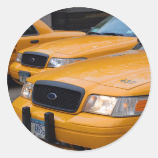 New York Taxi Cabs Runt Klistermärke