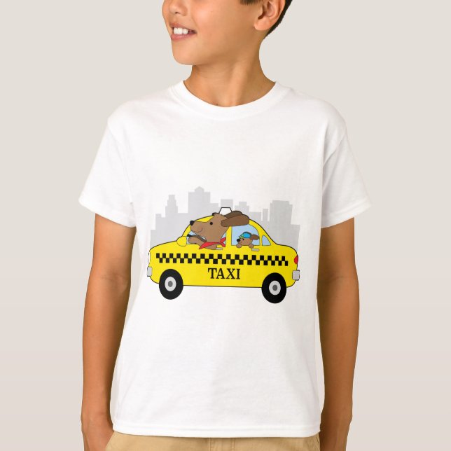 New York taxihund Tee Shirt (Framsida)