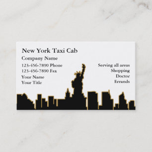 New York taxivisitkortar Visitkort