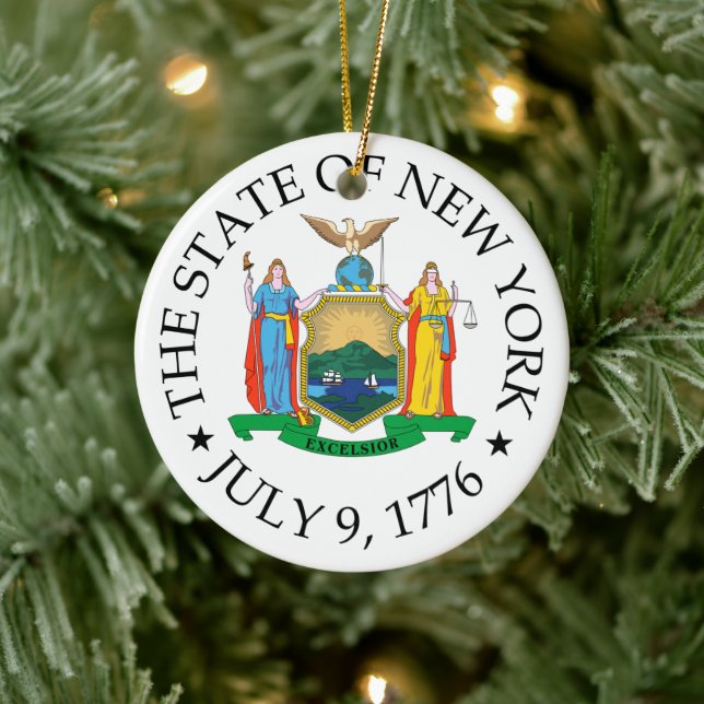 New York-tecken Julgransprydnad Keramik (Träd)