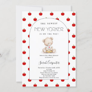New York-tema baby shower Inbjudningar