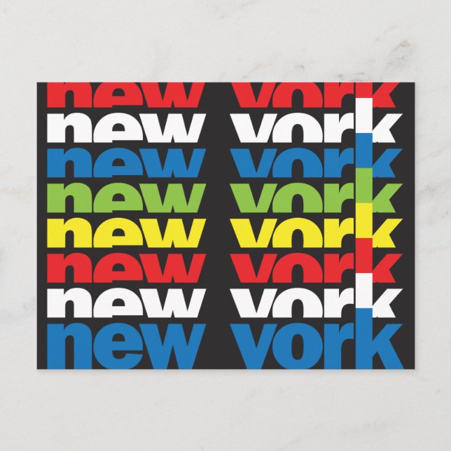 New York, texturdesign Vykort (Framsida)