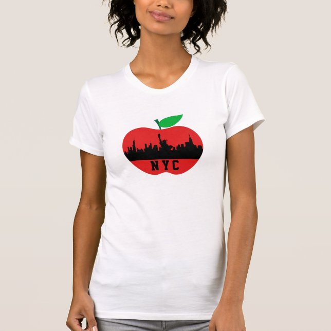 New York the Big Apple - New York State T Shirt (Framsida)
