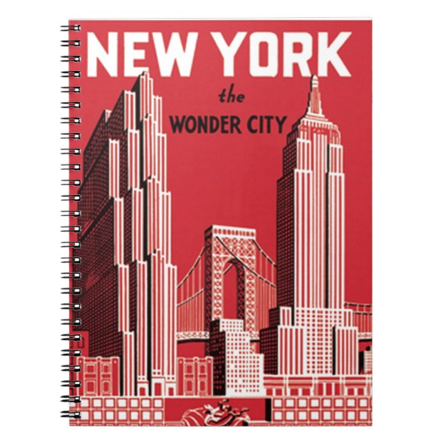 New York The wonder city Anteckningsbok (Framsidan)