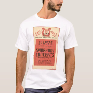New York Theatremusik 1940 WPA Tee Shirt