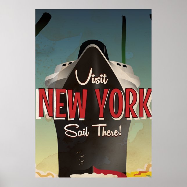 New York till Southampton Poster (Framsidan)