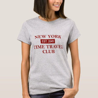 New York Time Travel Club Damtröja T Shirt