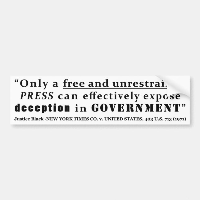 New York Times Co v United States 403 oss 713 1971 Bildekal (Framsidan)
