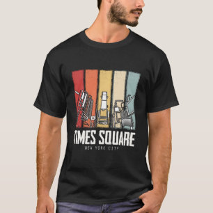 New York Times Square Ny Vandring Resenär Turist T Shirt