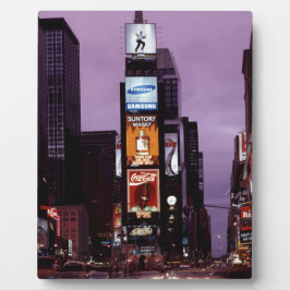 New York Times Square-trafik på natten