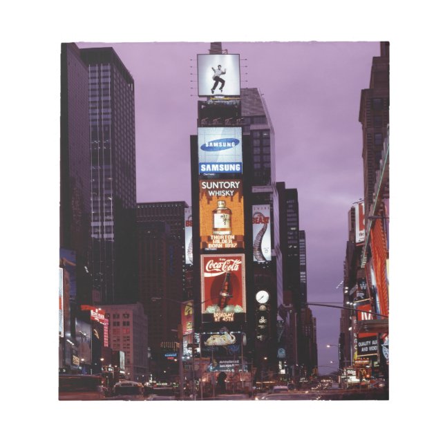 New York Times Square-trafik på natten Anteckningsblock (Framsida)
