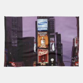 New York Times Square trafik på natten Kökshandduk