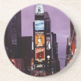 New York Times Square-trafik på natten Underlägg