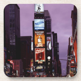New York Times Square-trafik på natten Underlägg