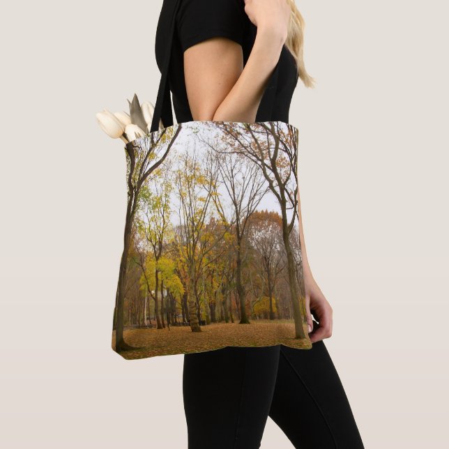 New York Tote Bag Personlig Central Park Bag Tygkasse (Närbild)