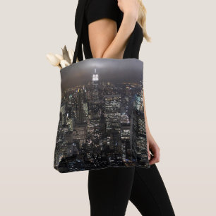 New York Tote Bag Personlig NYC City Ljus Bag Tygkasse