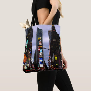 New York Tote Bag Personlig Times Square Bag Tygkasse