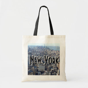 New York Tote Bag - svart Tygkasse