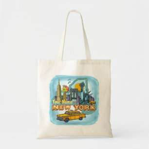 New York Tote Bag Tygkasse